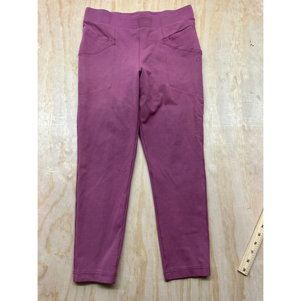 Betabrand Womens Journey Dress Pant Yoga Pants Mauve Plum Cropped W1595-HWR L